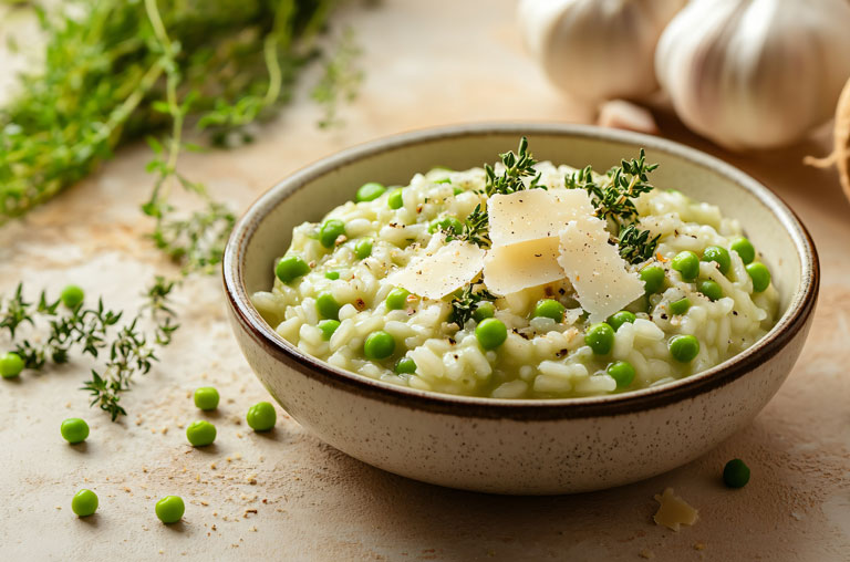 EDEKA Sven Krause, Fehmarn, Blog, Risi e bisi, Erbsenristto, Risotto, Reis, Erbsen, italienische Küche