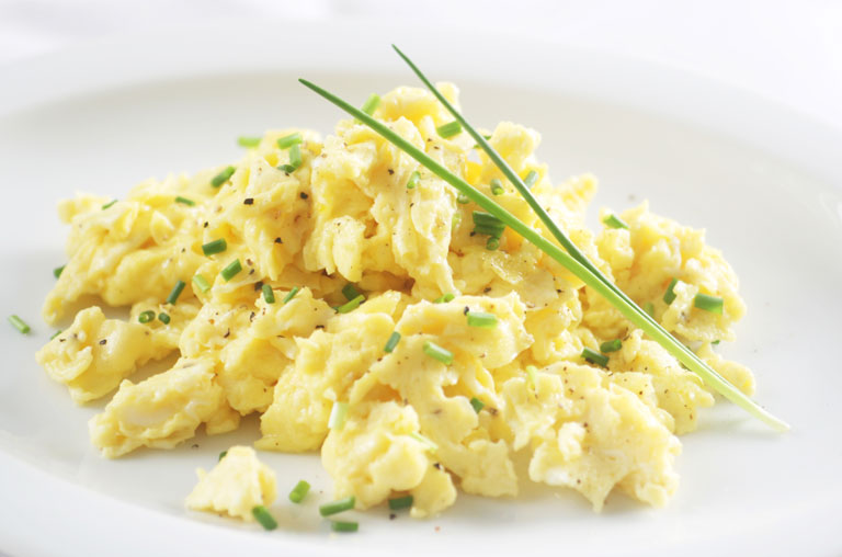 Fasten - Rührei mit Schnittlauch