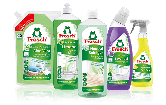 Frosch-Reinigungsprodukte