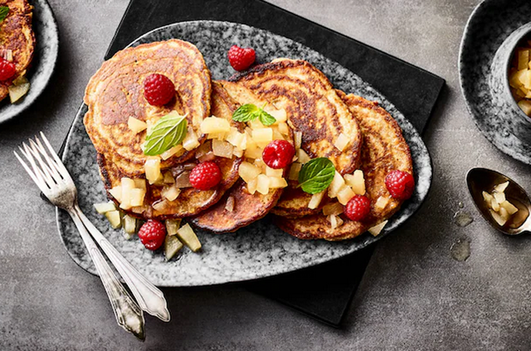 Abbildung Pancakes mit Quinoa-Pops
